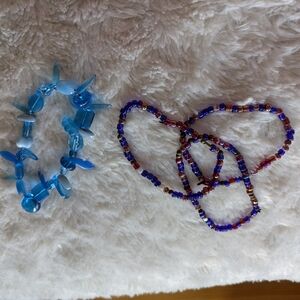 Colorful Beaded Bracelets Bundle Of 2